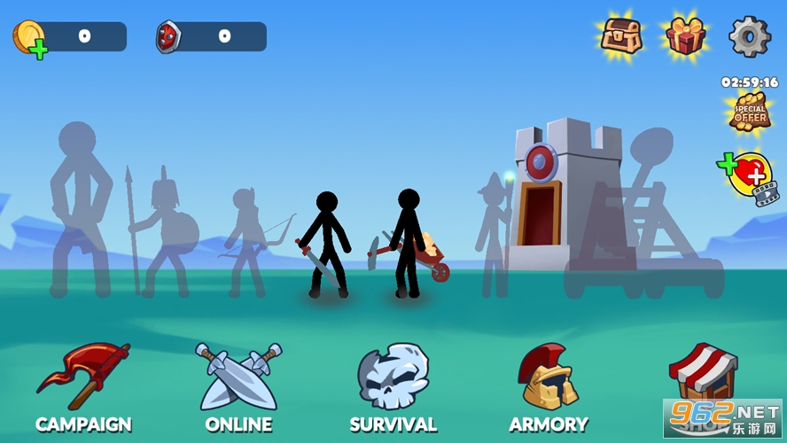 Stickman War Legend of Stick(�����ս��֮·��Ϸ)��ͼ0
