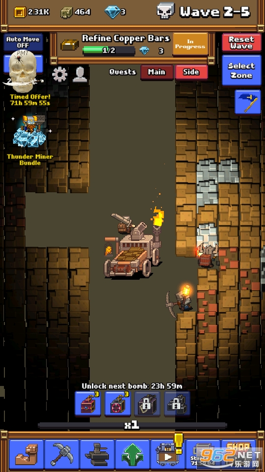 ���п�ɽrpg��Ϸ(Idle Mine RPG)v0.6.21 ���ò˵���ͼ3
