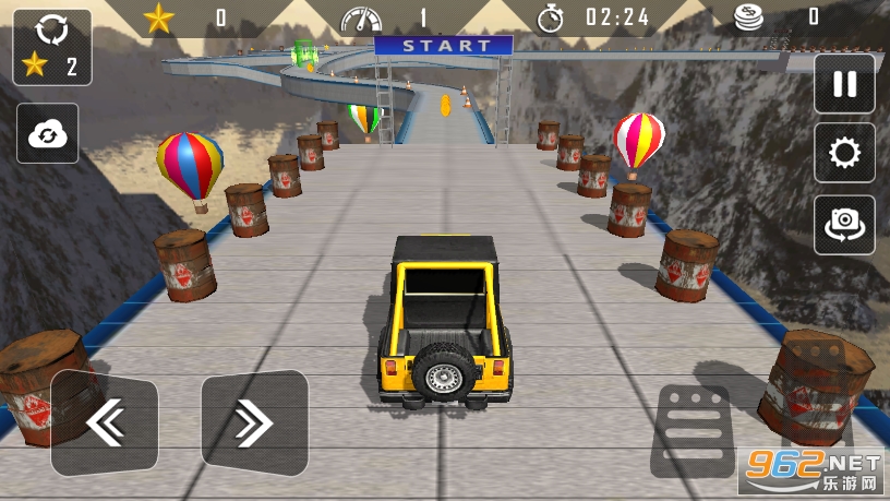越野吉普车驾驶特技特技大师(Offroad Jeep Driving Tricky Stunt Master)截图1