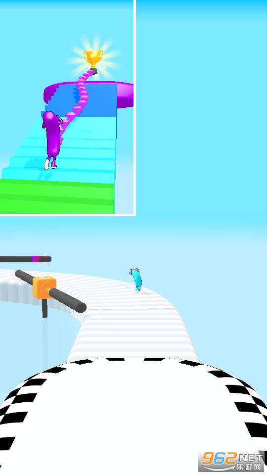 香肠障碍赛无广告版(Wacky Run)截图2