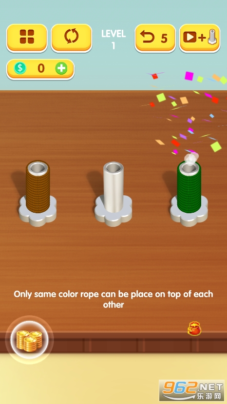 Rope Sort Puzzle(���ӷ���ƴͼ)v1.3.1 ��׿���ͼ1