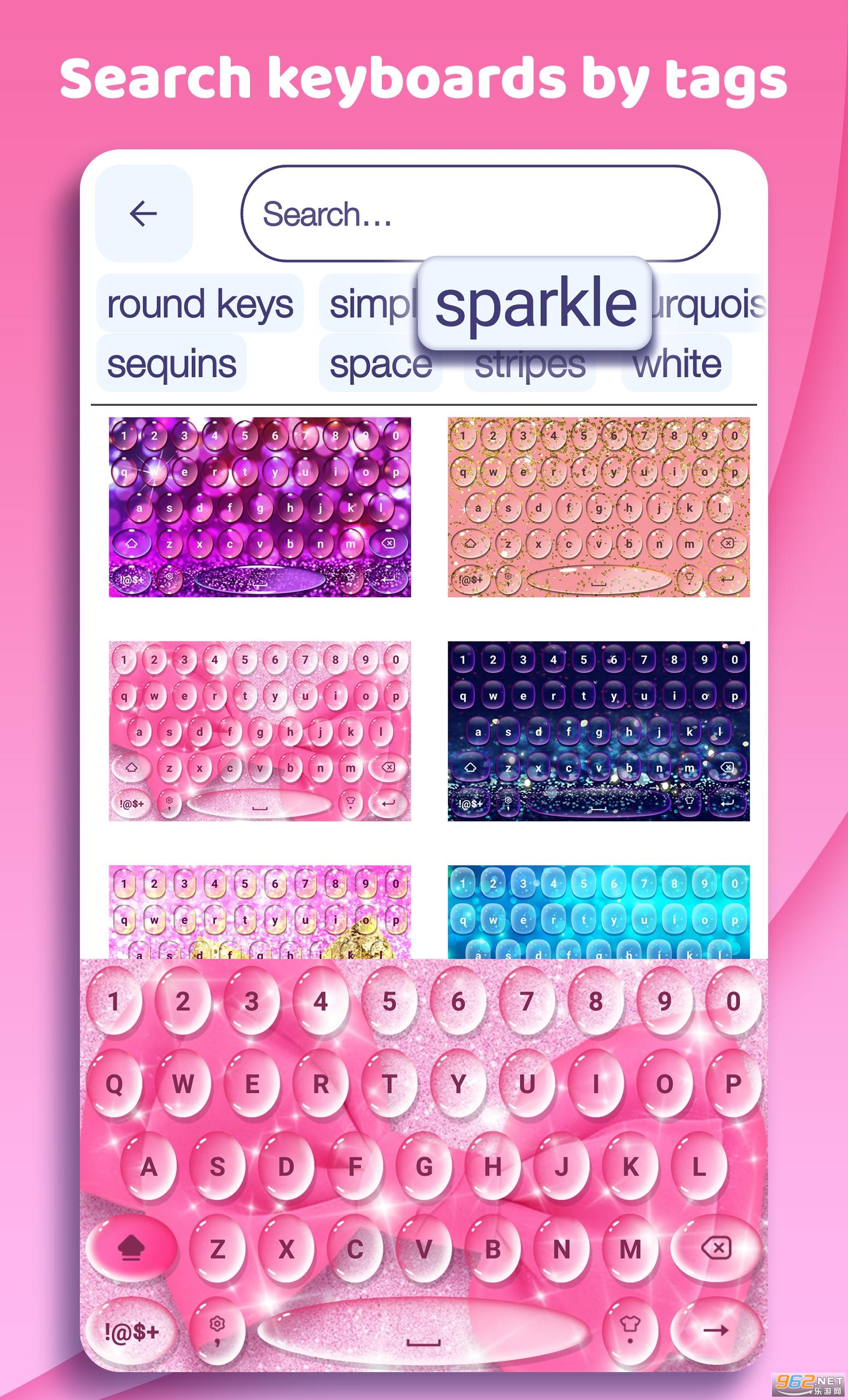 Keyboard Background Changer - Cool Keyboards�Զ�����̱�����׿��v1.3.0 ���°��ͼ0