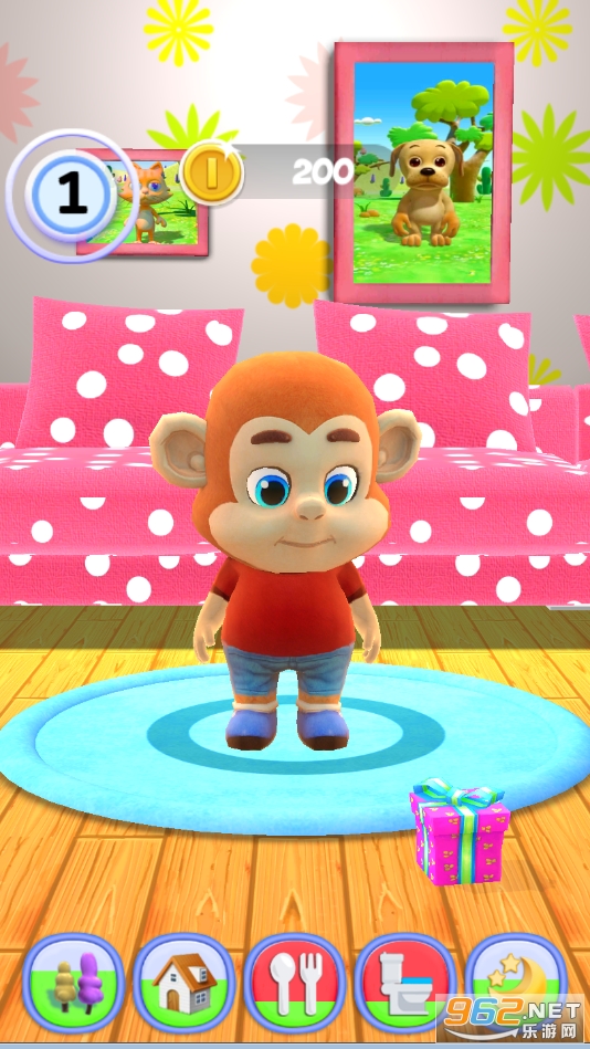 Talking Monkey(�ҵĺ��ӻ�˵��С��Ϸ)��ͼ2