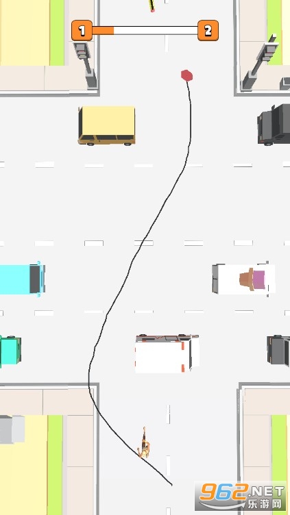 画线过马路游戏 画线过马路游戏