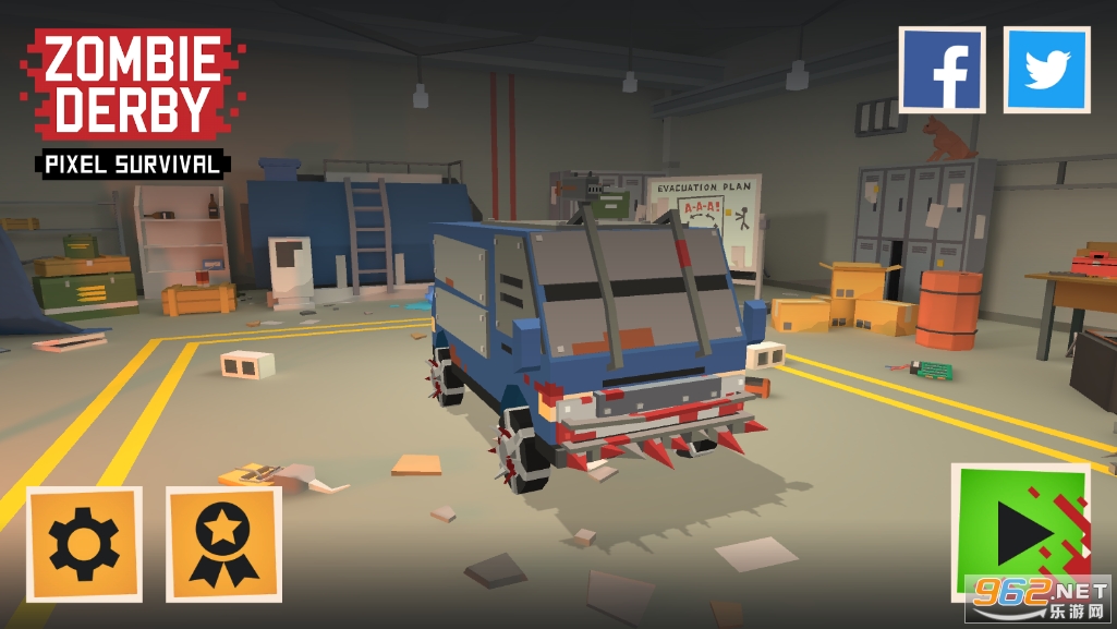 ���ؽ�ʬ����������ʯ��(Zombie Derby: Pixel Survival)��ͼ1