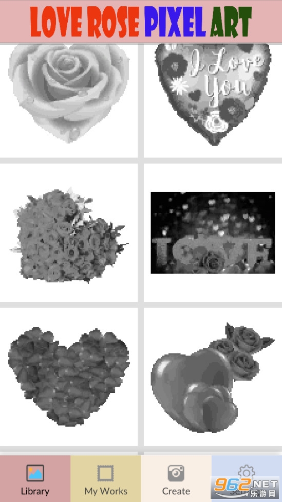 Love Rose Pixel Art Coloring By Number(���۰���õ������������Ϸ)��ͼ1