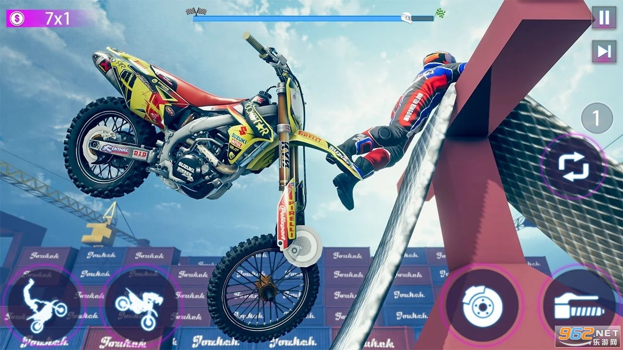 Real Bike Stunt Race- Tricks Master Bike Racing(����Ħ�г��ؼ�������Ϸ)��ͼ0