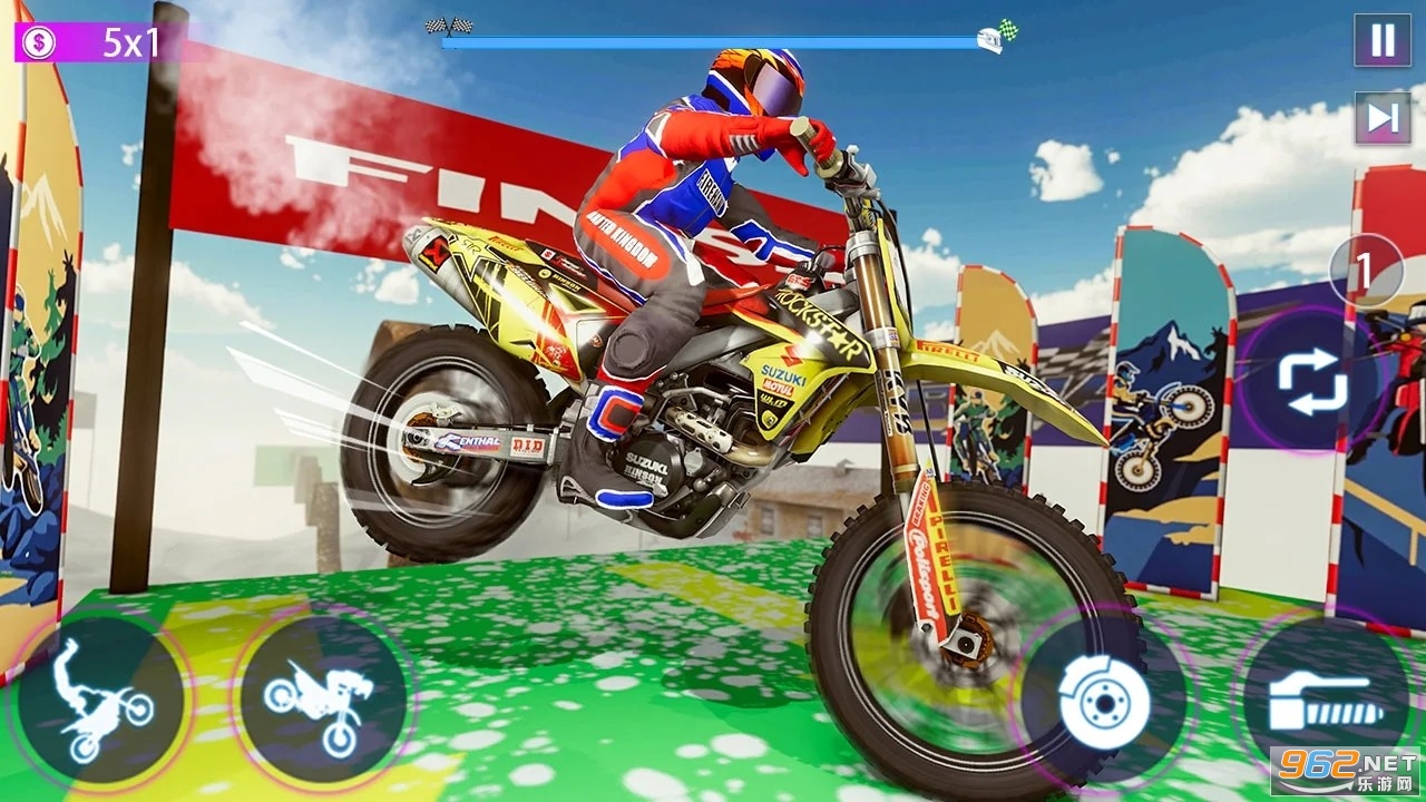 Real Bike Stunt Race- Tricks Master Bike Racing(����Ħ�г��ؼ�������Ϸ)��ͼ2
