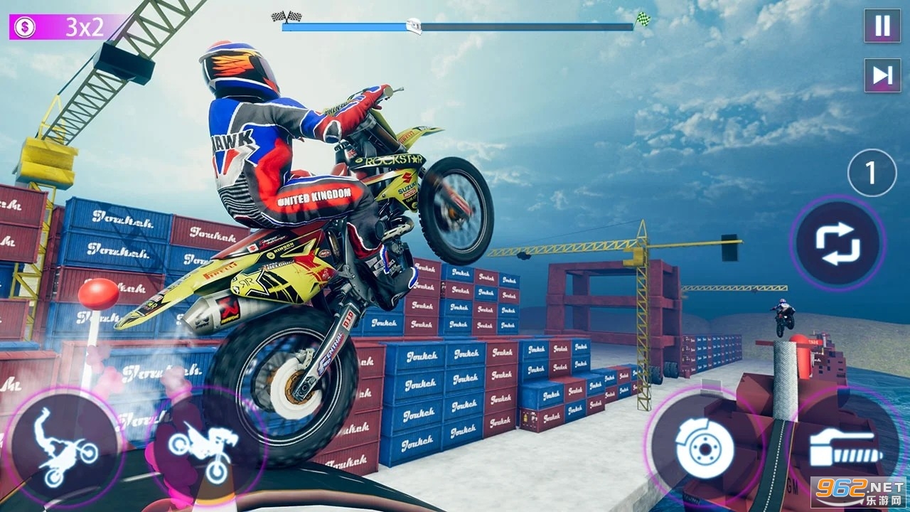 Real Bike Stunt Race- Tricks Master Bike Racing(����Ħ�г��ؼ�������Ϸ)��ͼ1