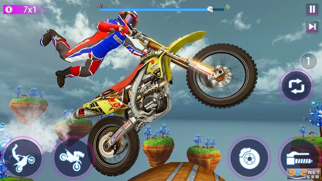 Real Bike Stunt Race- Tricks Master Bike Racing(����Ħ�г��ؼ�������Ϸ)��ͼ3