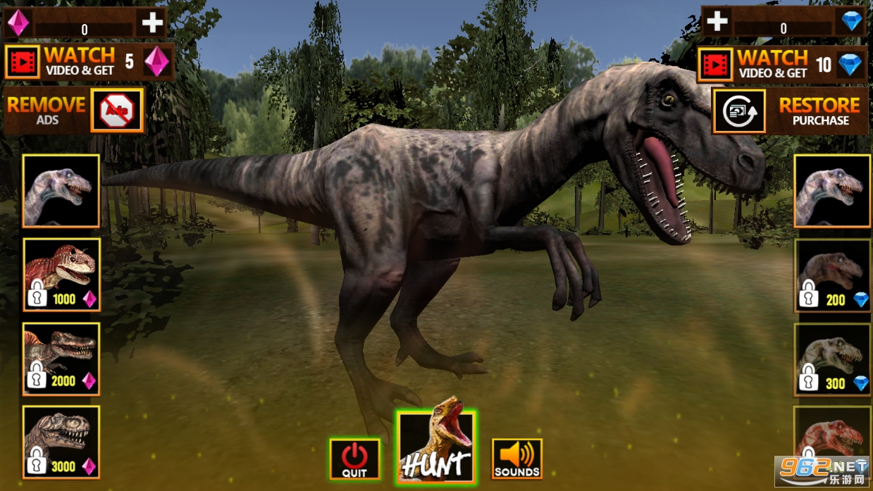Jungle Dino Simulator 2020(丛林恐龙模拟器3D版)截图1