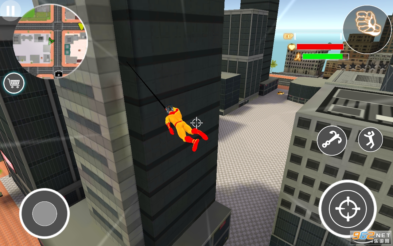 Miami Rope Hero Spider Gangster Crime City(黑帮开放世界城安卓)截图2