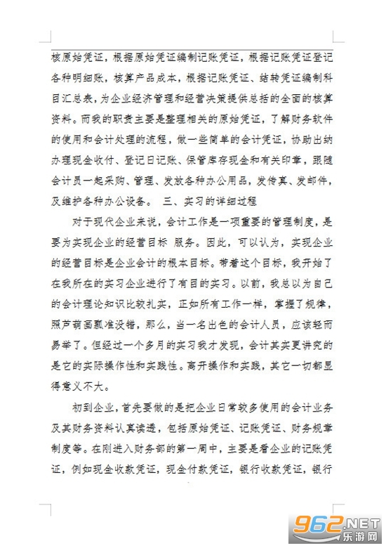 会计师事务所实习报告模板截图1