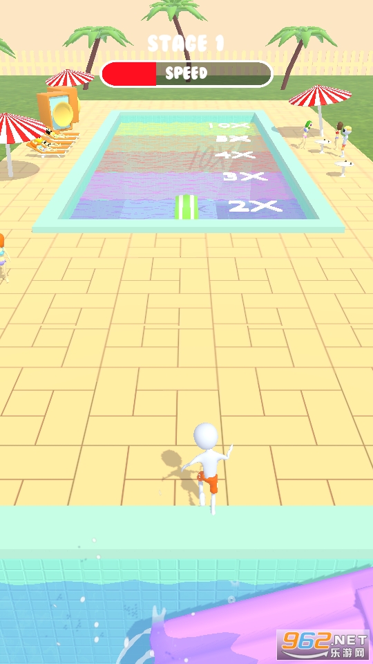Cross The Pool(穿过游泳池游戏)截图0