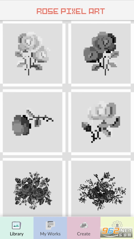 Rose Flower Pixel Art(õ�廨����������Ϸ)��ͼ0