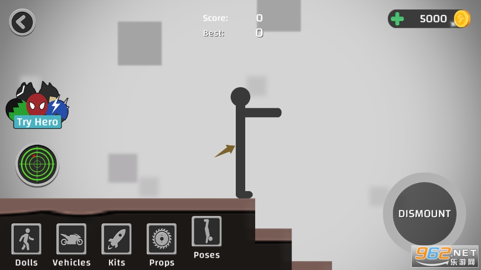 �ݲл������Ϸv1.26 (Stickman Dismount Hero Fly)��ͼ1
