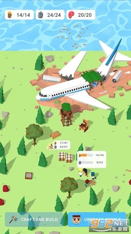 Idle Plane Crash Survival截图0