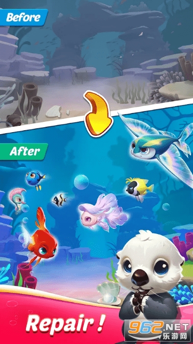 Fish Match(海洋派对比赛免费版)截图2
