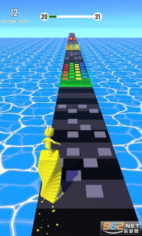 Color Stack Surfer(彩色堆栈冲浪者游戏)截图2