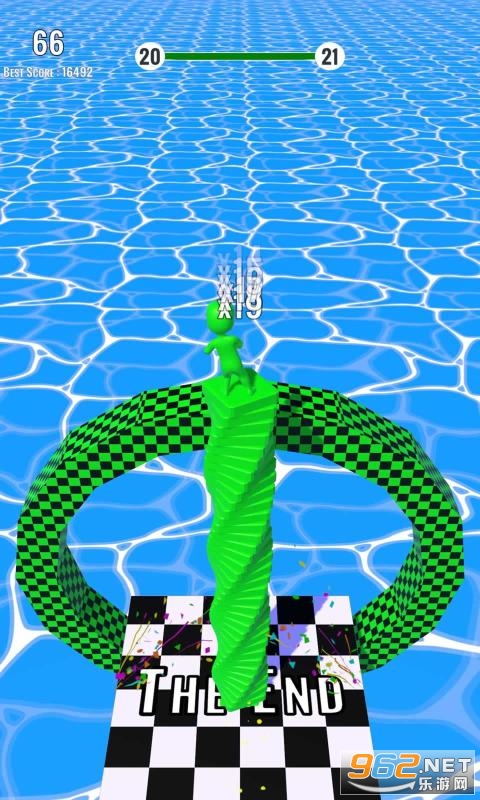 Color Stack Surfer(彩色堆栈冲浪者游戏)截图1