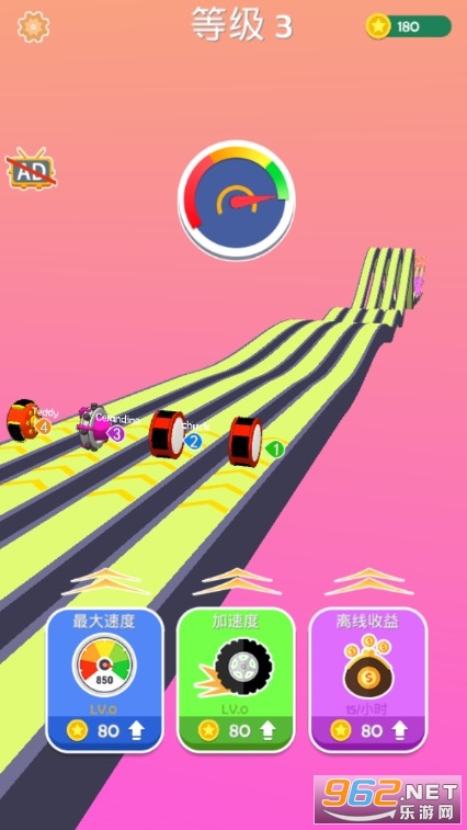 ������3D��Ϸ(wheels run 3D)��ͼ0