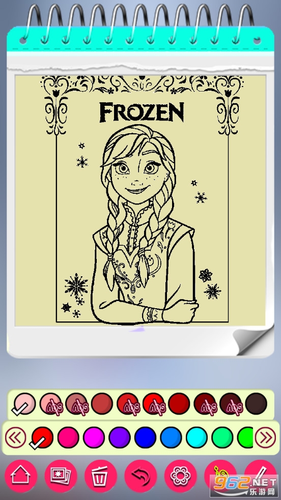 Ice Princess Snow Coloring Book(��ѩ������ɫ����Ϸ)��ͼ5