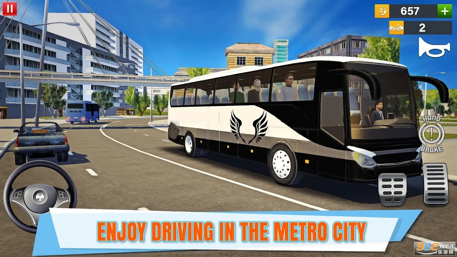 City bus 3D: Driving Simulator(城市教练巴士模拟器2021最新)截图3