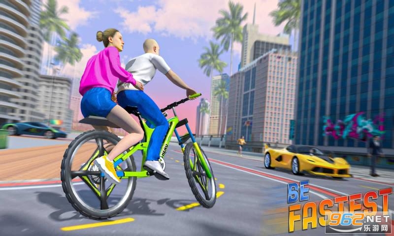 BMX Bicycle Taxi Driving City Passenger Simulator(自行车乘客模拟器手机版)截图0