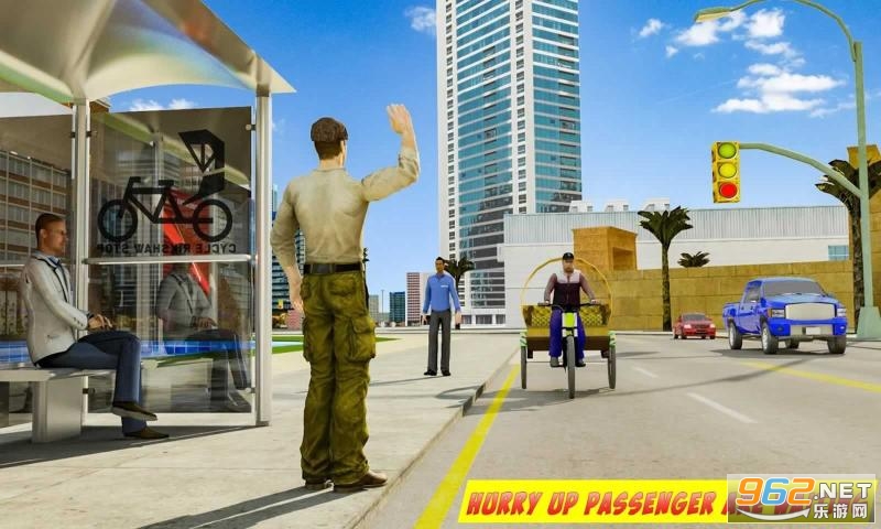 BMX Bicycle Taxi Driving City Passenger Simulator(自行车乘客模拟器手机版)截图3