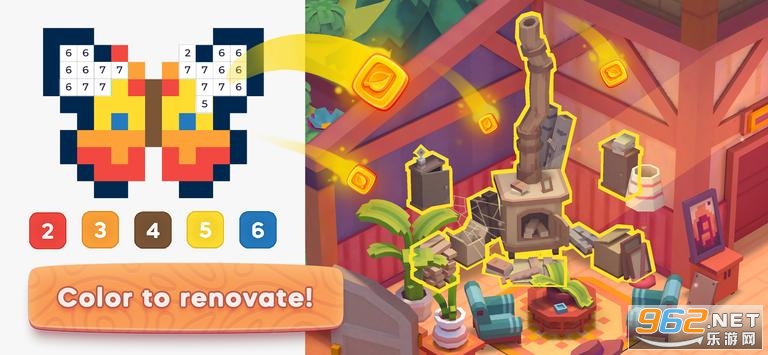 Pixel Woods(Pixelwoods: Coloring Book & Decor)截图1