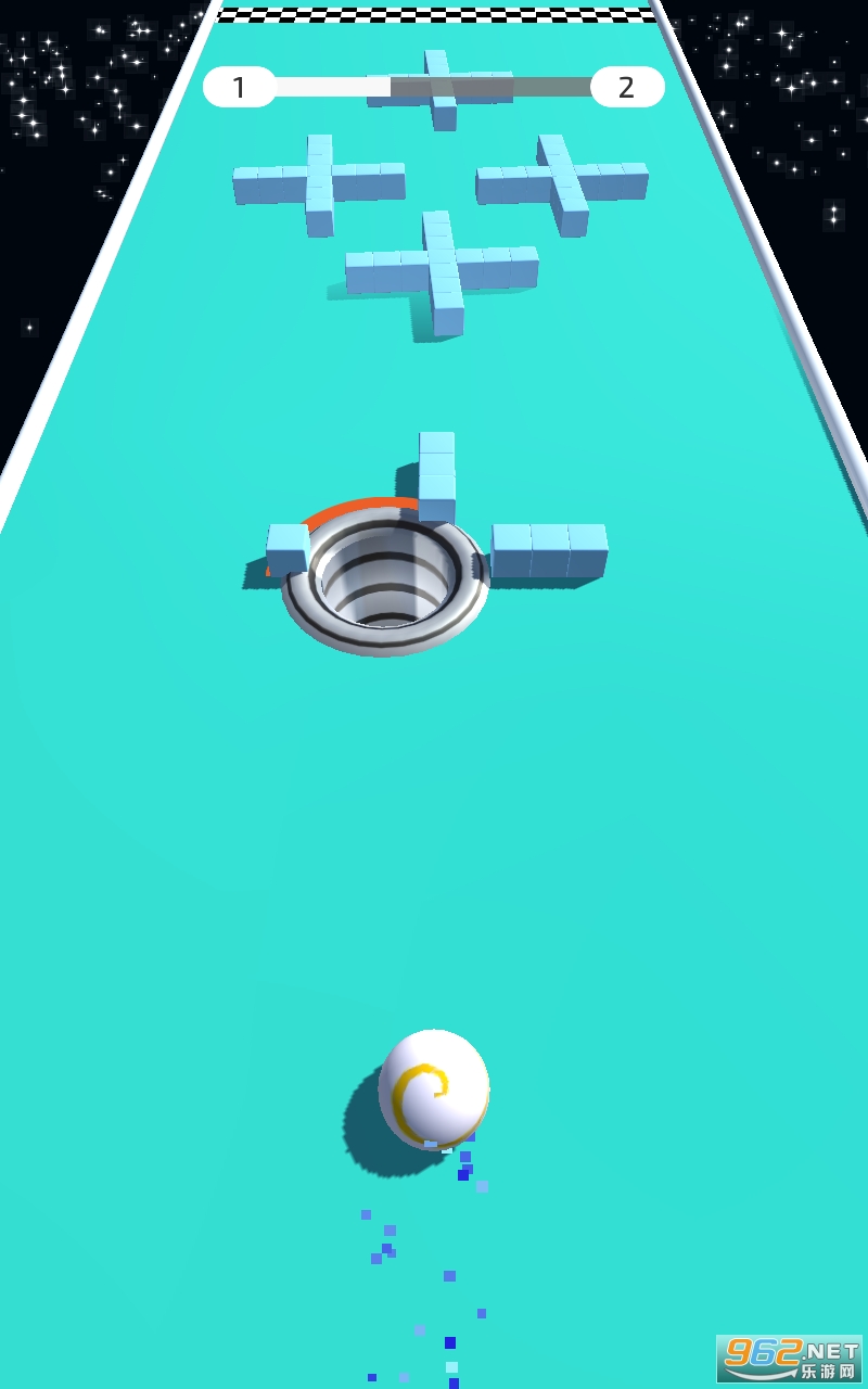 Hollo Ball 3D : Circle Hole Run霍洛球3D游戏截图3