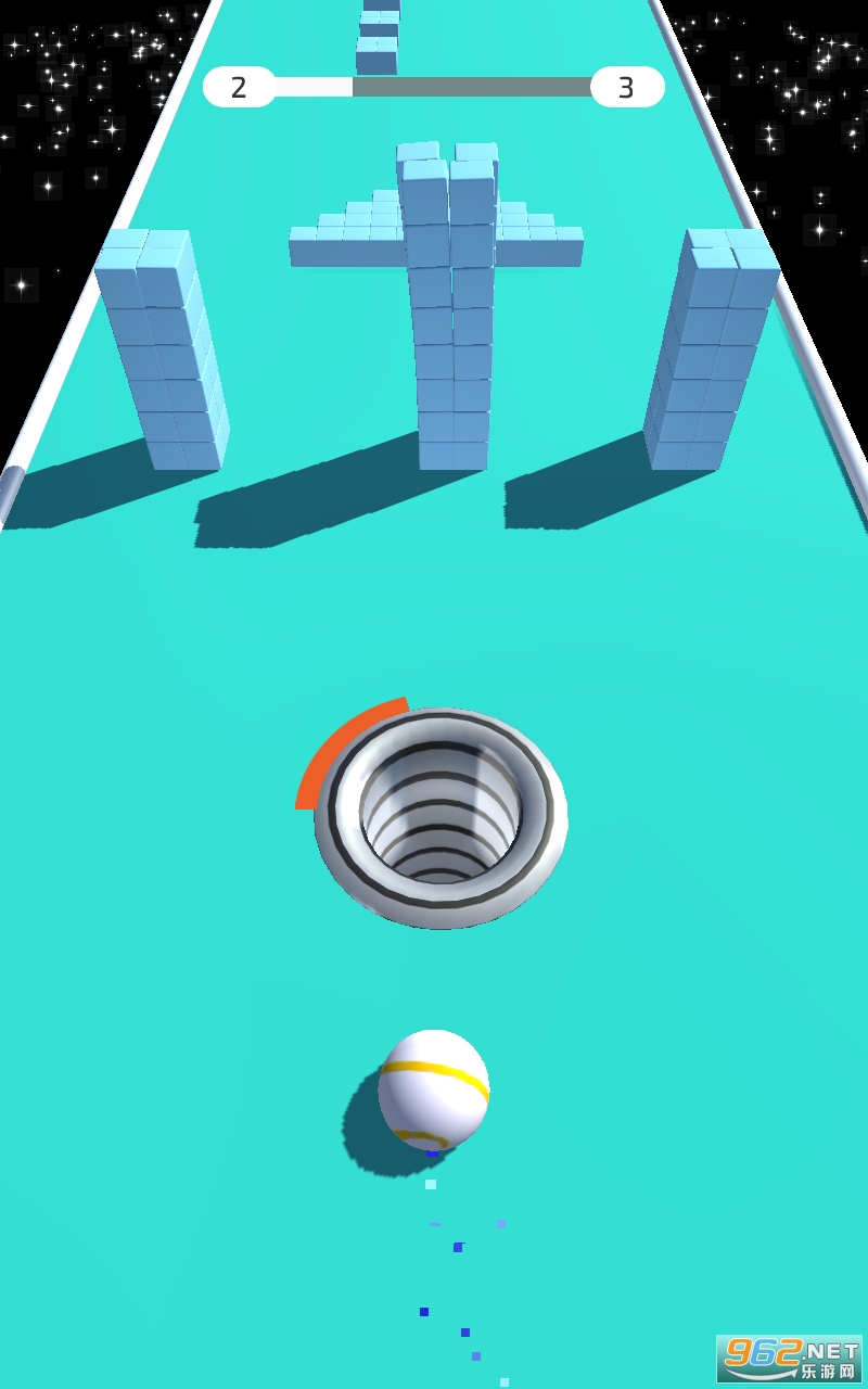 Hollo Ball 3D : Circle Hole Run霍洛球3D游戏截图1