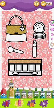 Glitter Makeup Coloring Book��Ϸ��ͼ4