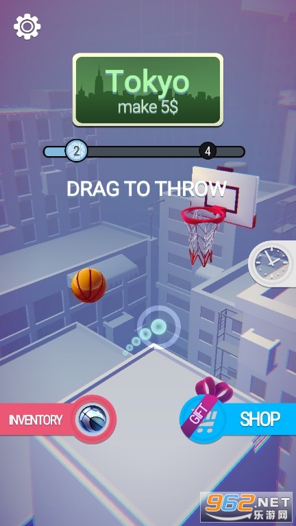 彩色扣篮3D游戏截图2