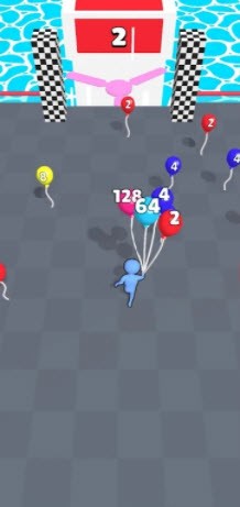Balloon Race 2048(热气球赛2048最新版)截图2