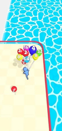 Balloon Race 2048(热气球赛2048最新版)截图1