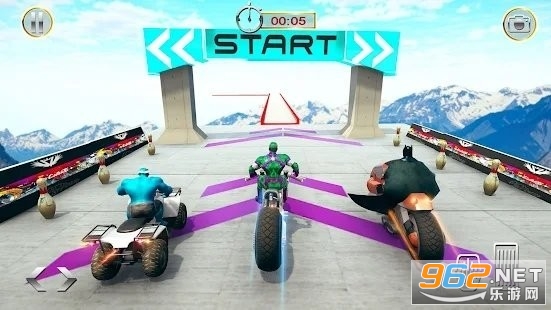 Ħ���µ��ؼ���ϷSuperhero Bike Stunt 2021 Mega Ramp Games��ͼ1