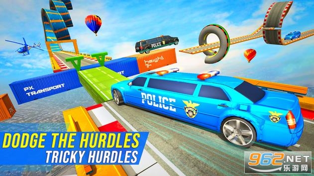 US Police Limo Ramp Car Stunts: Police Car Games(������������γ��µ��ؼ���Ϸ)��ͼ1