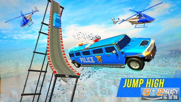 US Police Limo Ramp Car Stunts: Police Car Games(������������γ��µ��ؼ���Ϸ)��ͼ5
