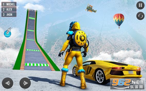 Mega Ramp Car Stunt Driving Games - Car Games(Superhero Car Games����Ӣ��������Ϸ)v1.0.27 ��׿���ͼ0