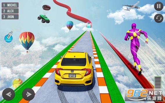 Mega Ramp Car Stunt Driving Games - Car Games(Superhero Car Games����Ӣ��������Ϸ)v1.0.27 ��׿���ͼ3