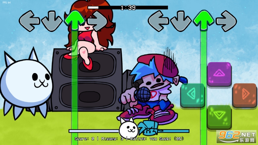 friday night funkin vs battle cats��ͼ0