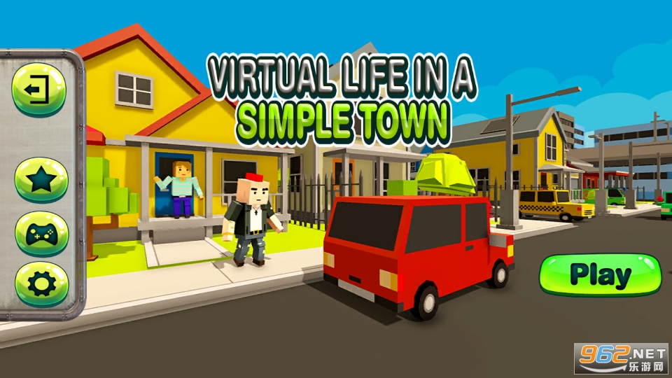 Virtual Life In A Simple Blocky Town������żģ����