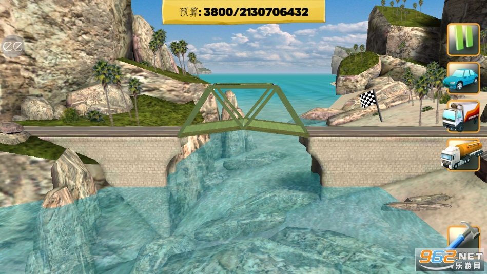 桥梁建造师无限预算无限金币版(Bridge Constructor)截图5