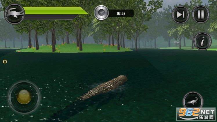 Angry Crocodile Wild Attack 3D��ŭ������Ұ��������Ϸ��ͼ1
