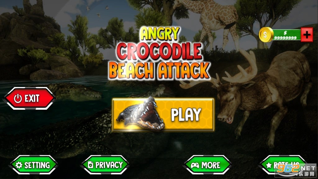 ��ŭ������ɳ̲Ϯ��Angry Crocodile Beach Attack