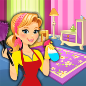�ű����޴�ɨ��Ϸ(Barbie House Cleaning Game)