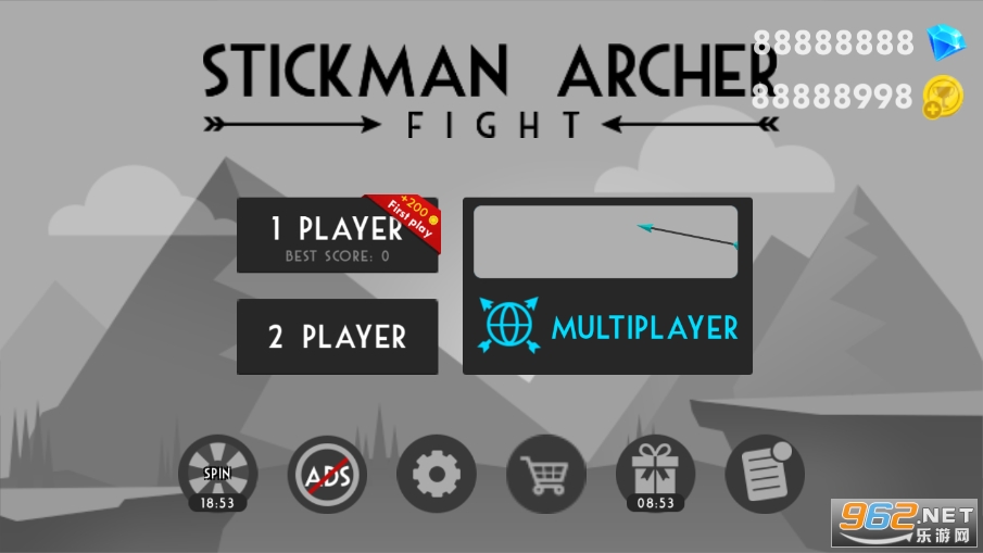 ����˹����ִ���ս������ʯ��(Stickman Archer Fight)��ͼ0