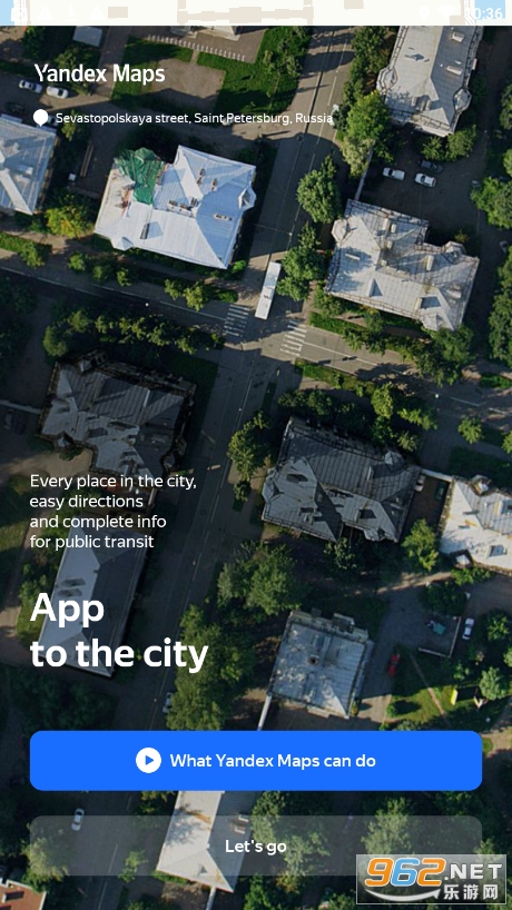 Yandex Maps app