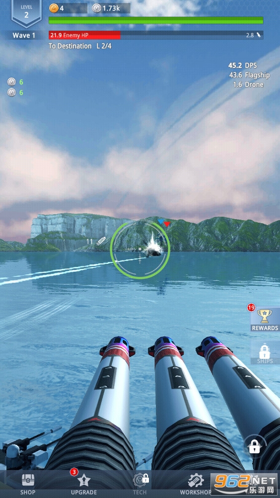 ս���������°�(Idle Fleet: Warship Shooter)��ͼ2